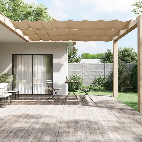 tópszínű oxford szövet függőleges napellenző 100 x 800 cm