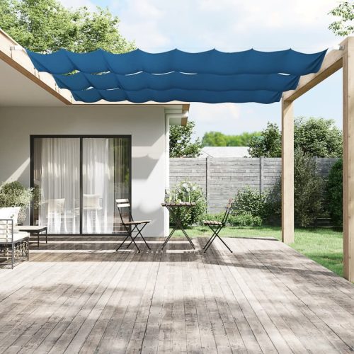 kék oxford-szövet függőleges napellenző 100x360 cm