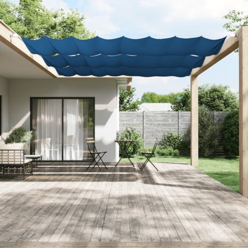 kék oxford-szövet függőleges napellenző 140x600 cm