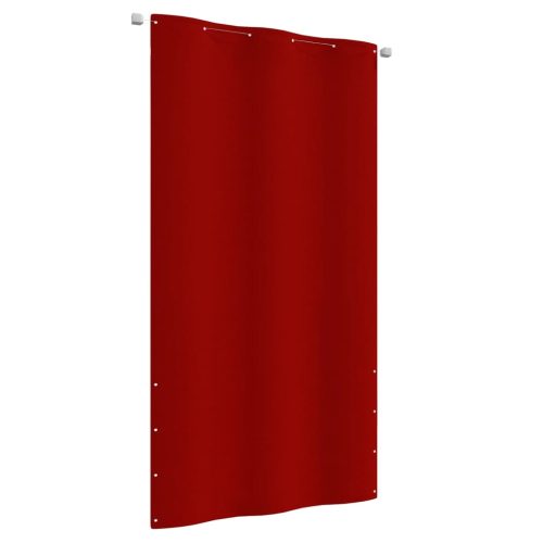  piros oxford-szövet erkélyparaván 120 x 240 cm