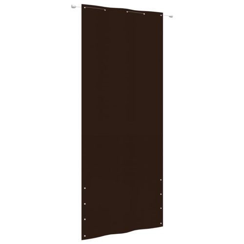 barna oxford-szövet erkélyparaván 100 x 240 cm