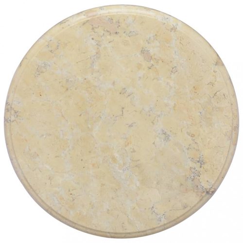 krémszínű márvány asztallap Ø40 x 2,5 cm