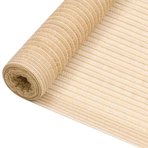 bézs HDPE belátásgátló háló 1,2 x 25 m 150 g/m²
