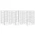 3 db vas gabion magaságyás 30 x 30 x 50 cm