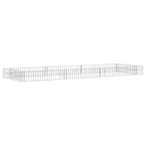   vidaXL horganyzott acél gabion magaságyás 300 x 100 x 20 cm
