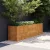Corten acél kerti magaságyás 291 x 50 x 69 cm