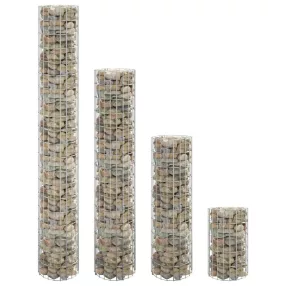   4 db kör alakú gabion magaságyás Ø30 x 50 / 100 / 150 / 200 cm