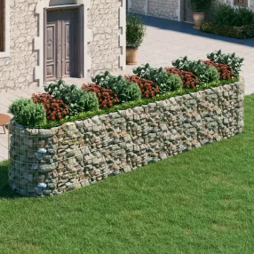 horganyzott vas gabion magaságyás 500x100x100 cm