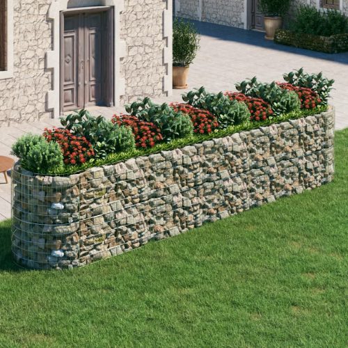 Horganyzott vas gabion magaságyás 500x100x100 cm