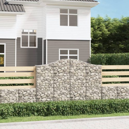  íves horganyzott vas gabion kosár 200x30x140/160 cm