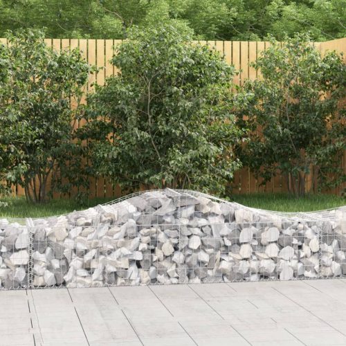 íves horganyzott vas gabion kosár 200x50x40/60 cm