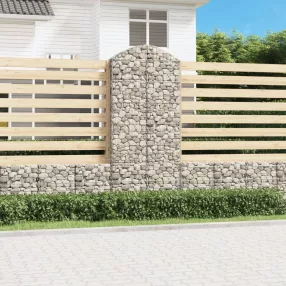 íves horganyzott vas gabion kosár 100x30x220/240 cm