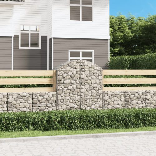 Íves horganyzott vas gabion kosár 100x50x120/140 cm