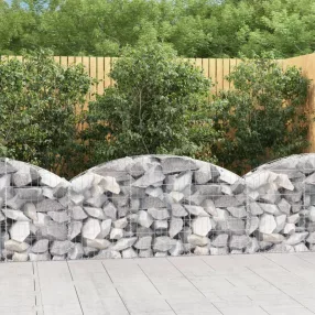 íves horganyzott vas gabion kosár 150x30x60/80 cm