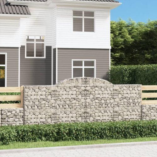  íves horganyzott vas gabion kosár 300 x 30 x 120/140 cm