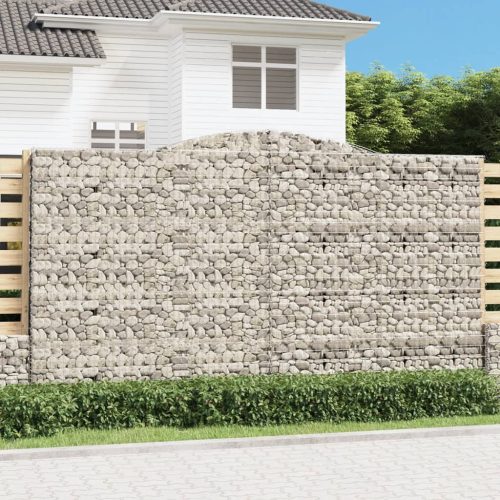 íves horganyzott vas gabion kosár 400x30x220/240 cm