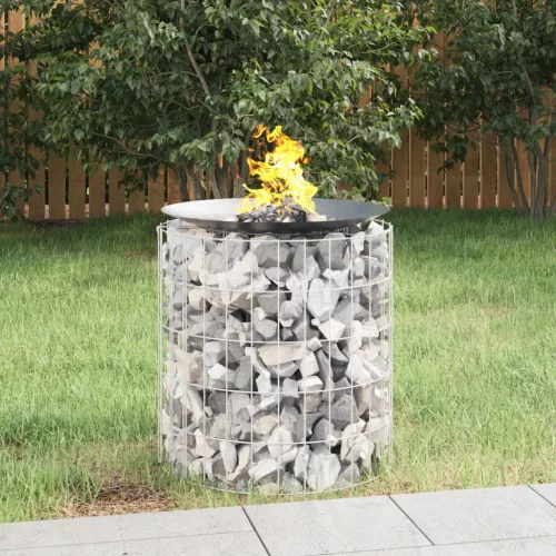 Horganyzott vas gabion tűzrakó Ø 50 cm
