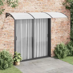 fekete polikarbonát ajtóelőtető 300 x 100 cm