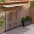 vidaXL fekete és átlátszó polikarbonát ajtóelőtető 297,5 x 90 cm