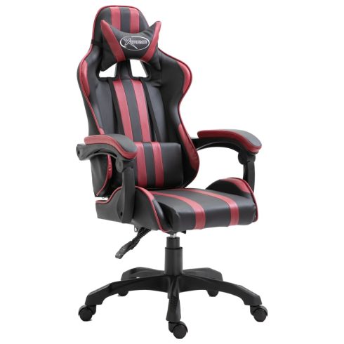 Bordó pu gamer szék