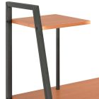 fekete és barna íróasztal polcrendszerrel 102 x 50 x 117 cm