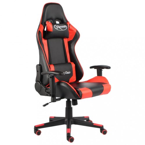 Piros PVC forgó gamer szék