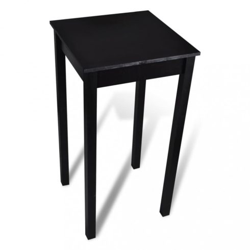 Fekete mdf bárasztal 55 x 55 x 107 cm