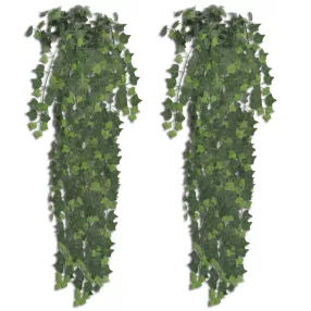 2 db Zöld Mesterséges Borostyán Bokor  90 cm