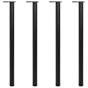 4 db állítható magasságú fekete asztalláb 1100 mm