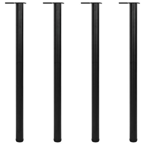4 db állítható magasságú fekete asztalláb 1100 mm