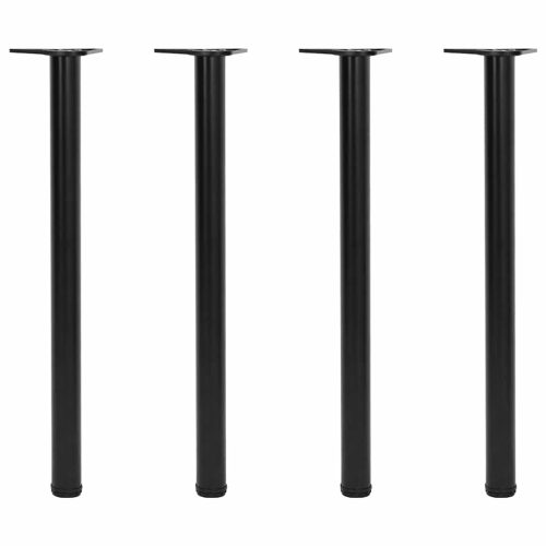 4 db állítható magasságú fekete asztalláb 870 mm