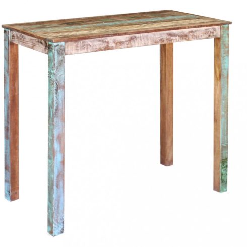Tömör újrahasznosított fa étkezőasztal 115x60x107 cm