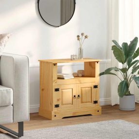   mexikói Corona-stílusú fenyő TV szekrény 80 x 43 x 78 cm