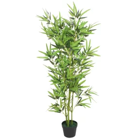 Műbambusz virágcseréppel 120 cm zöld