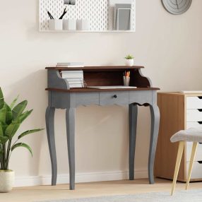 vidaXL tömör mahagóni fa íróasztal 80 x 40 x 92 cm