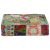 kézzel készült zöld pamut patchwork ülőpárna 50x50x12 cm