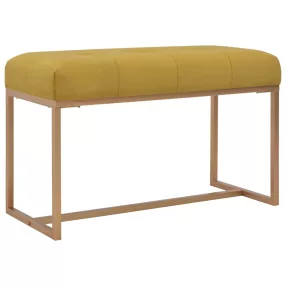 mustársárga bársonypad 80 cm