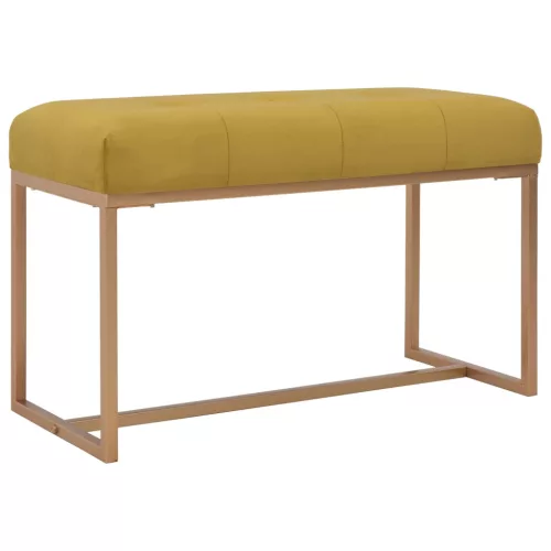 mustársárga bársonypad 80 cm