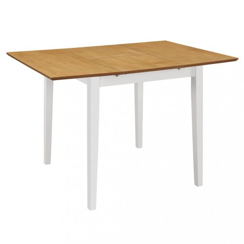 fehér kihúzható MDF étkezőasztal (80-120)x80x74 cm