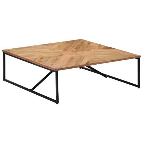 tömör akácfa dohányzóasztal 110 x 110 x 36 cm