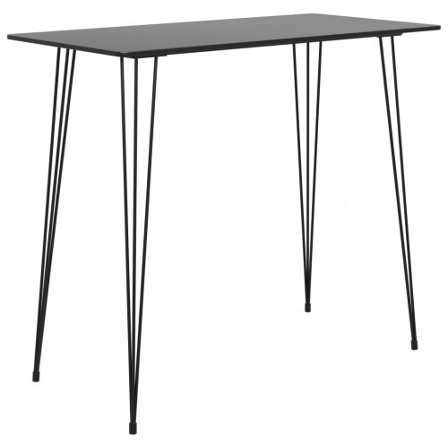 fekete bárasztal 120x60x105 cm