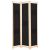 fekete 3-paneles szövetparaván 120 x 170 x 4 cm