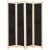 fekete 4-paneles szövetparaván 160 x 170 x 4 cm