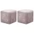 2 db rózsaszín bársony éjjeliszekrény 30 x 30 x 30 cm