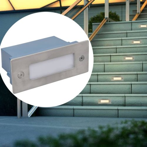 6 db süllyesztett LED lépcsőlámpa 44 x 111 x 56 mm
