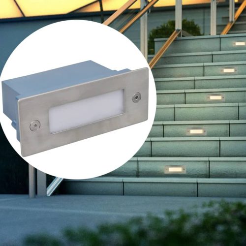 12 db süllyesztett LED lépcsőlámpa 44 x 111 x 56 mm