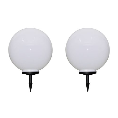 2 db kültéri gyalogjáró LED-lámpa cölöppel 50 cm