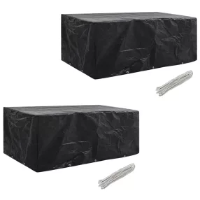   2 db 8 személyes polyrattan szett huzat 10 lyukkal 229 x 113 cm