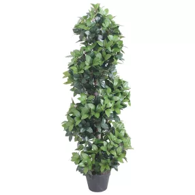 Zöld, cserepes műbabérfa 150 cm