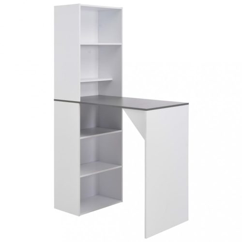 Fehér bárasztal szekrénnyel 115 x 59 x 200 cm